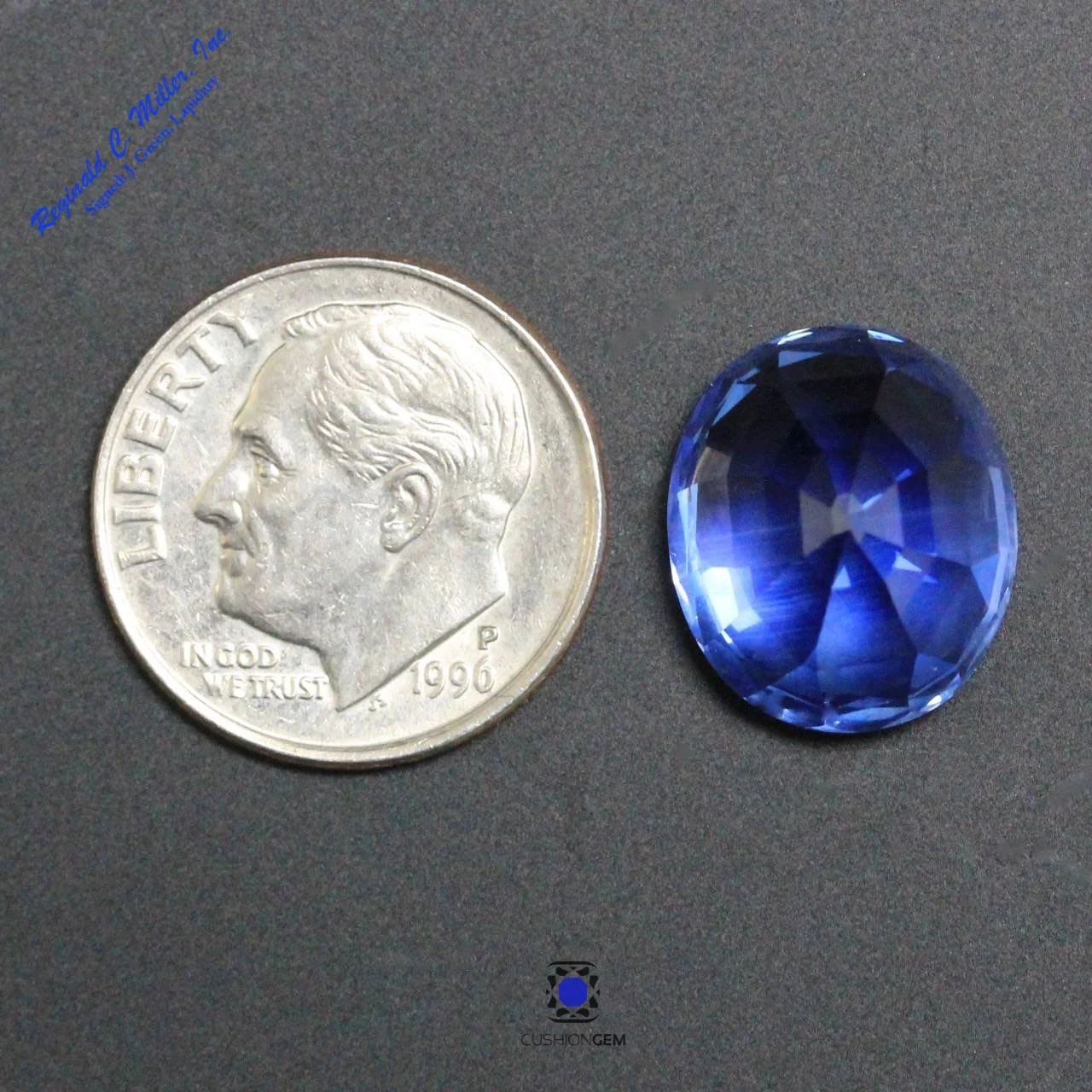 14.11 Oval Un-heated Sri-Lankan Sapphire — Cushion Gem: Precious